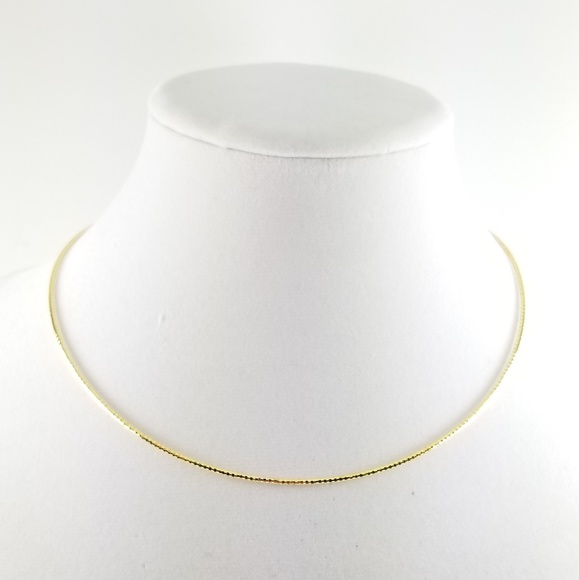 QVC Jewelry - 18" Diamond Cut Necklace 14k Gold 6.1g